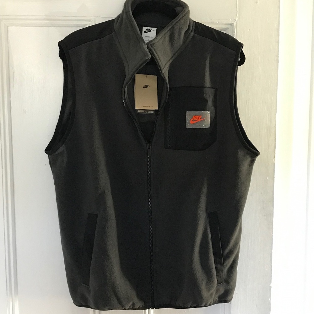 Nike Therma-Fit Polar Fleece Sleeveless Vest DQ5105-070 Men's Size Medium